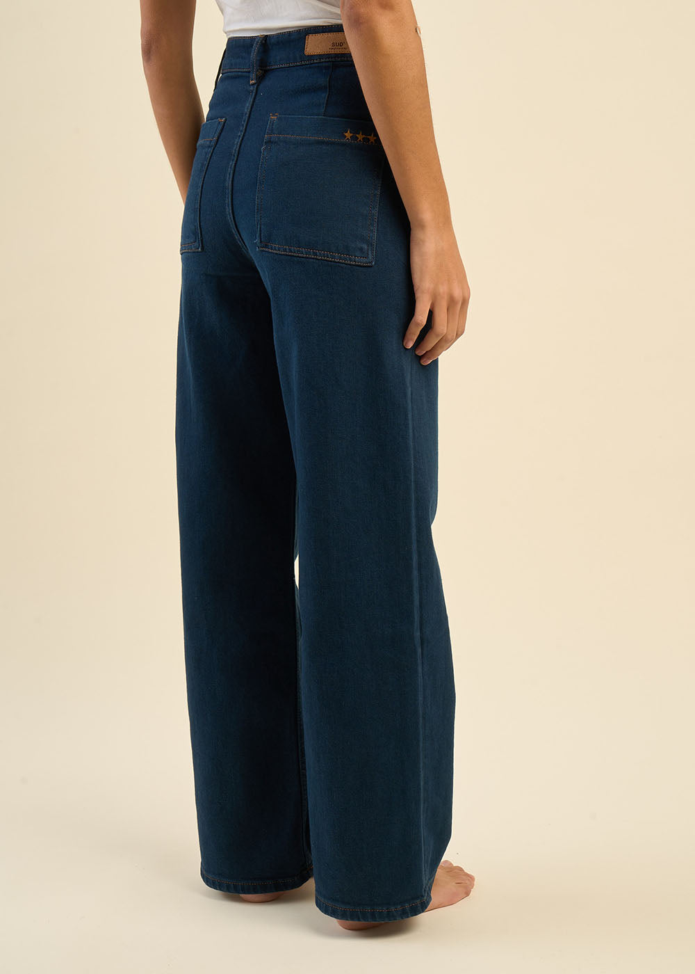 High-waisted wide-leg jeans - Sud Express - 7 - Sud Express