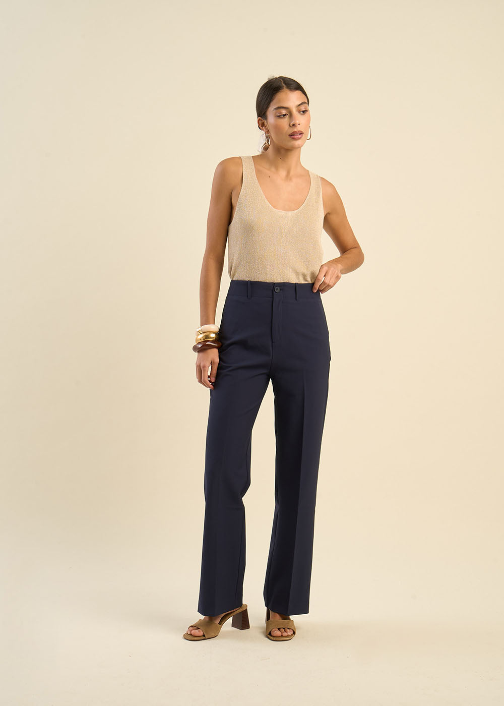PELAGIE Tailored trousers - 2 - Sud Express - Sud Express