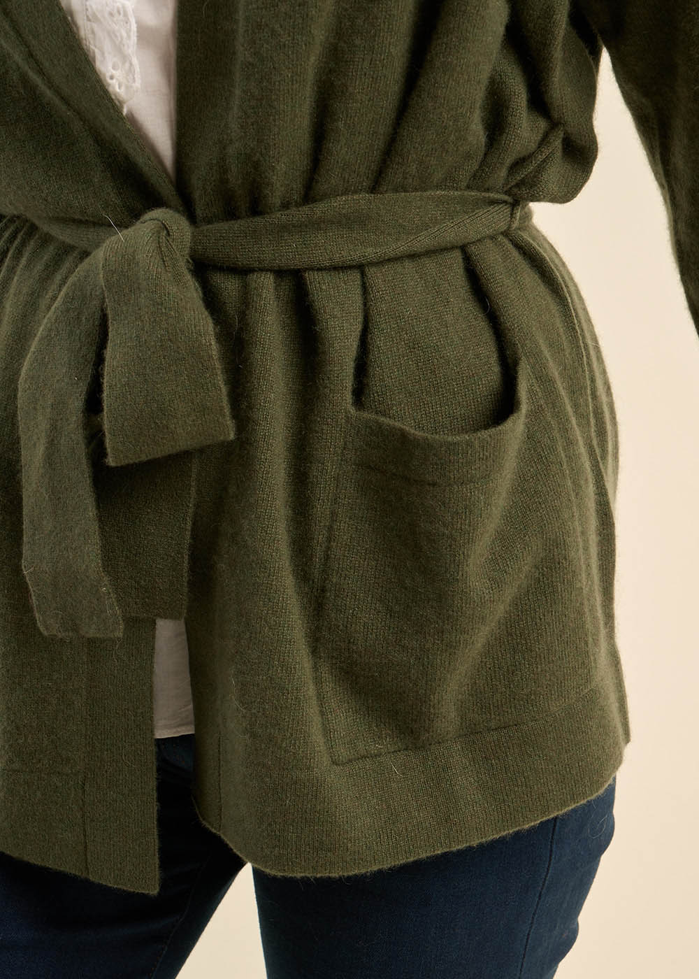 GOOTYNA Belted cashmere cardigan - 2 - Sud Express - Sud Express