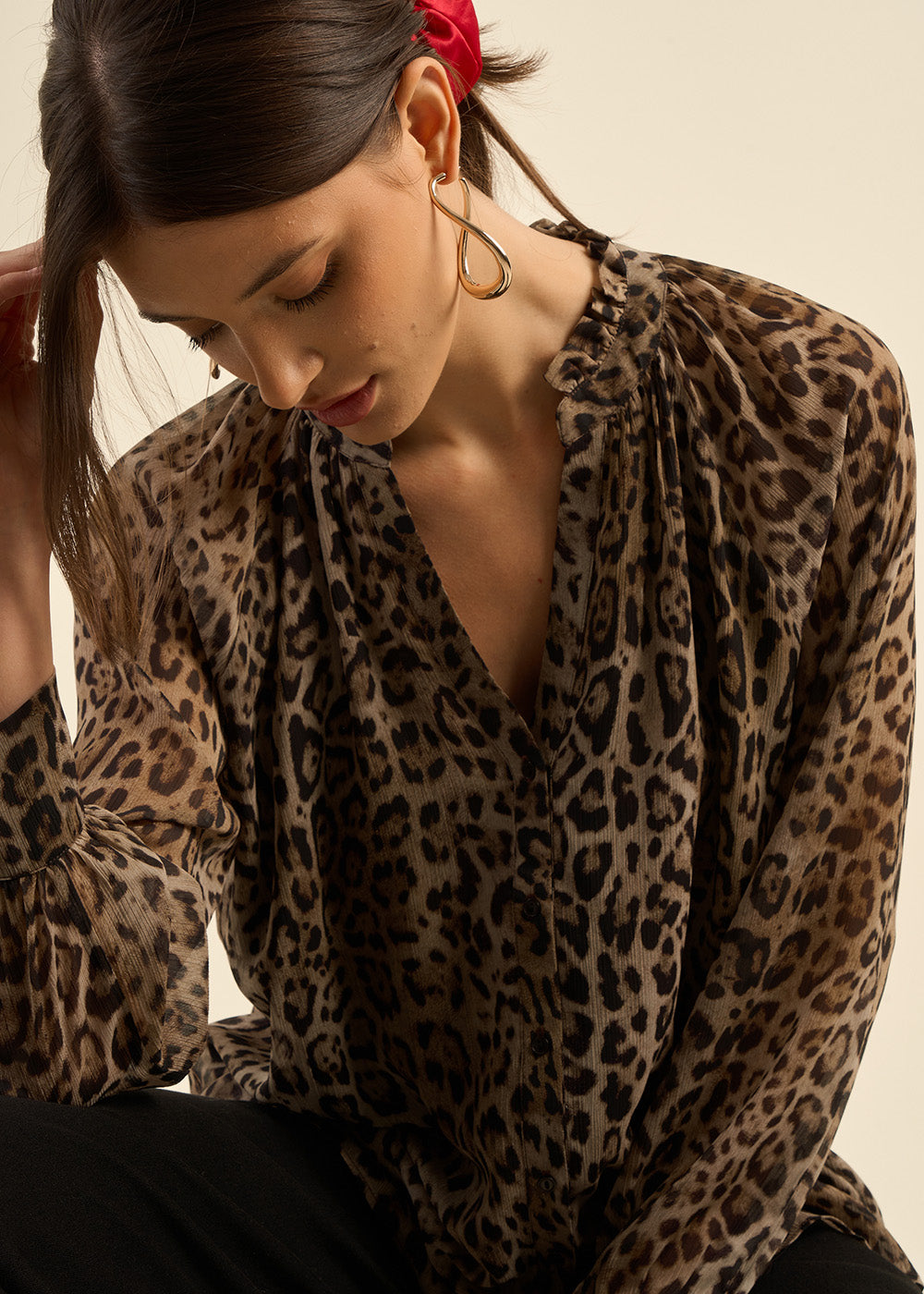 COSLOU Leopard print shirt - 2 - Sud Express - Sud Express