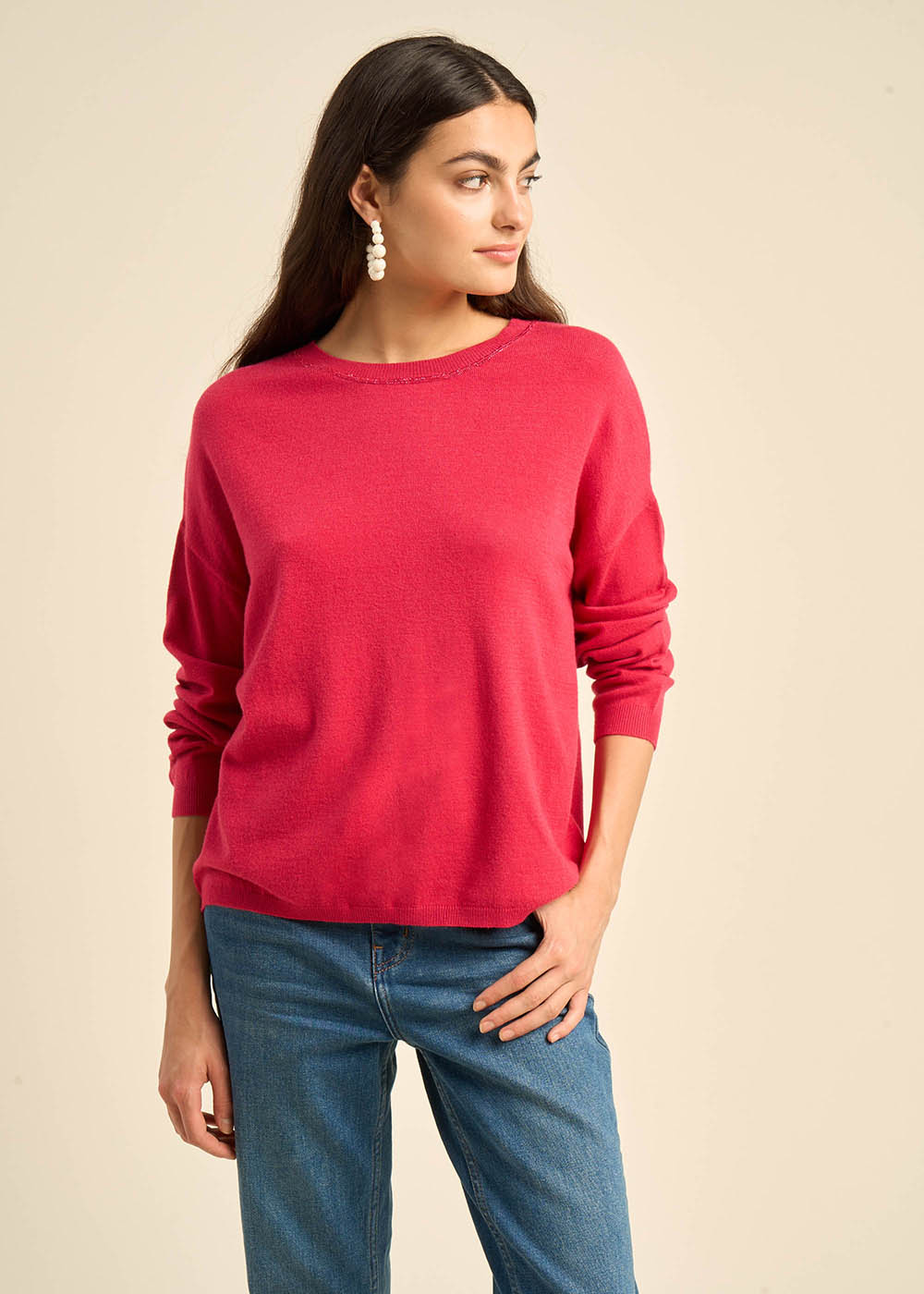MONANO Long-sleeved boat-neck sweater - 2 - Sud Express - Sud Express