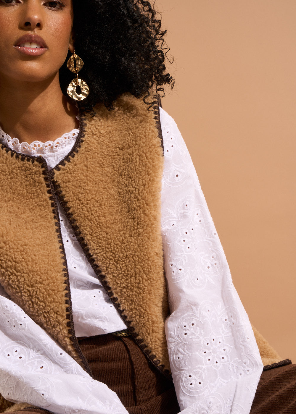 Faux fur vest - Sud Express - 2 - Sud Express