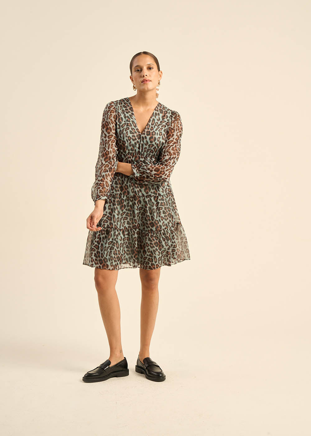 Short printed dress - Sud Express - 5 - Sud Express