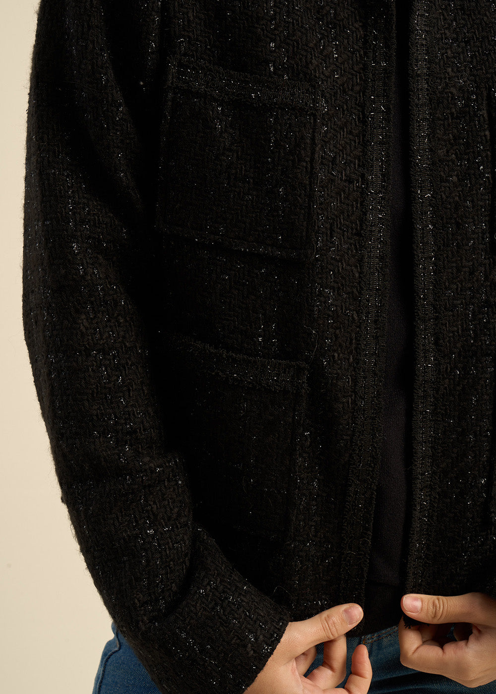VIOLETA Short tweed jacket - 2 - Sud Express - Sud Express