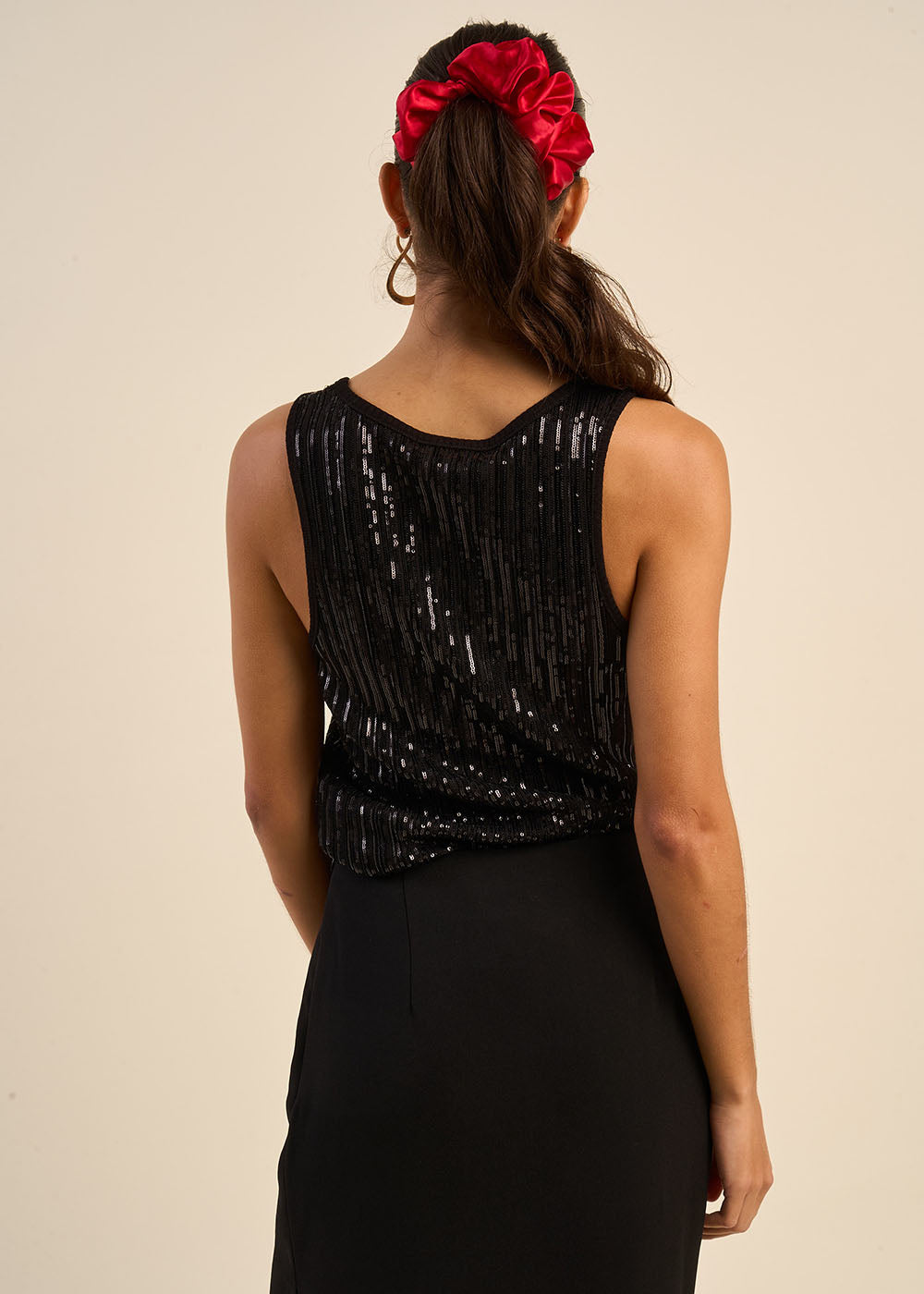 DARIA Sequin mesh tank top - 3 - Sud Express - Sud Express