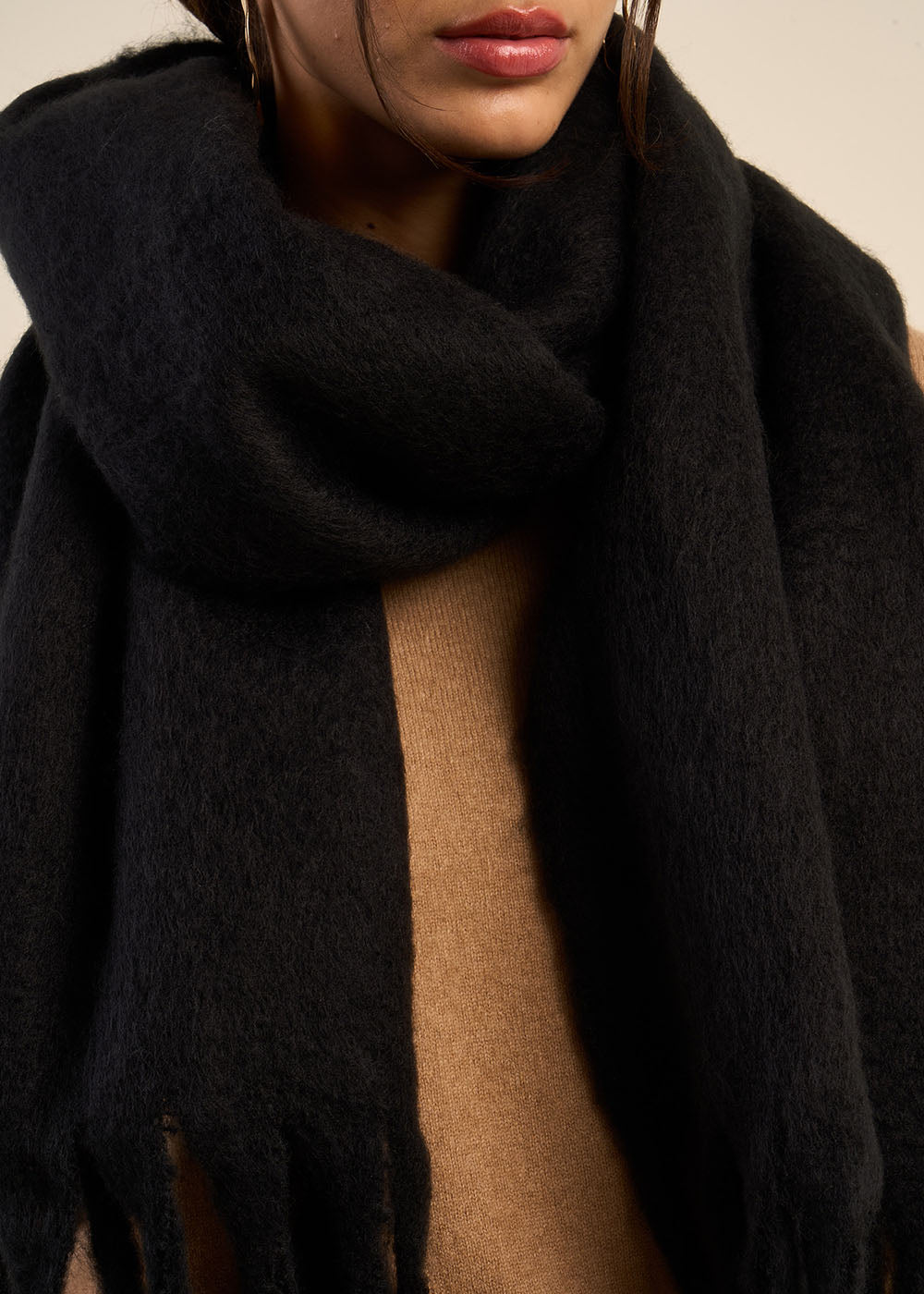 ELAINE Fringed scarf - 2 - Sud Express - Sud Express