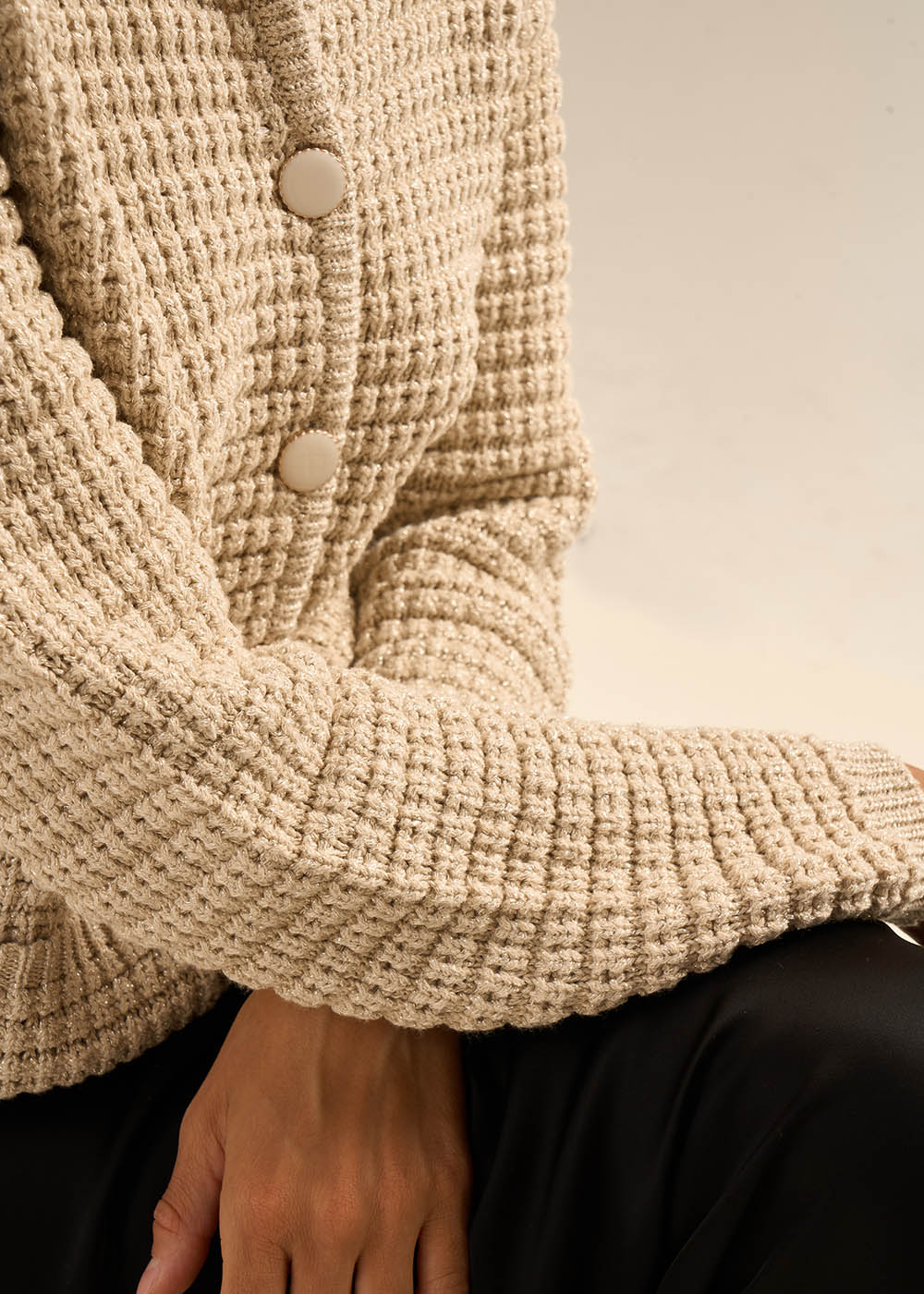 GILARYX Round-neck cardigan with sewn-on pockets - 4 - Sud Express - Sud Express