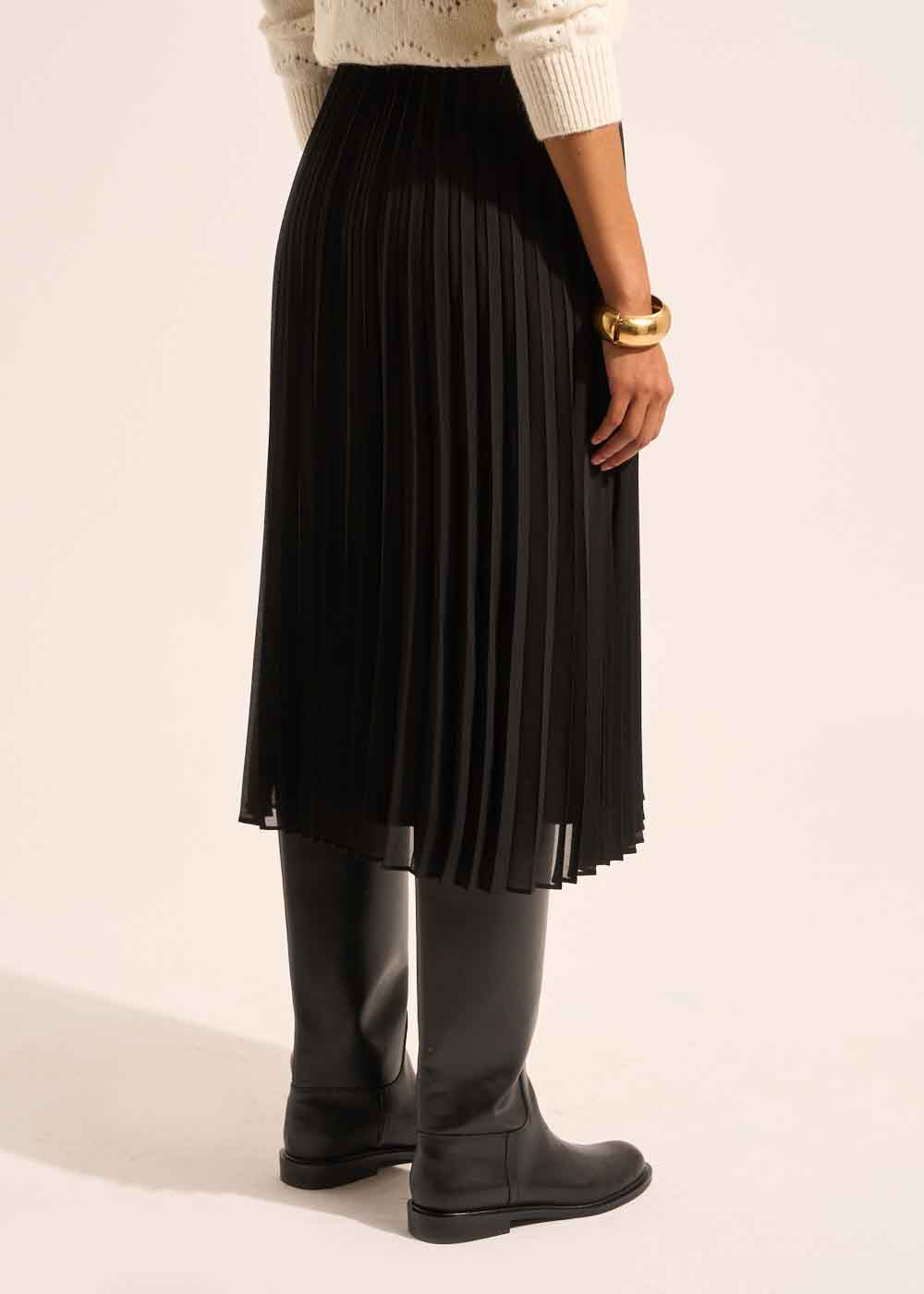 JASMA Long pleated skirt - 4 - Sud Express - Sud Express