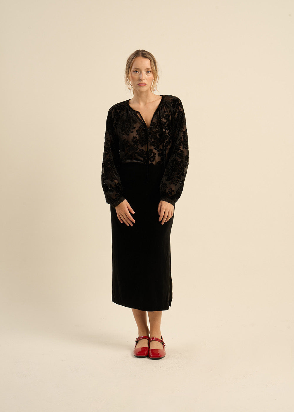 Velvet blouse - Sud Express - 5 - Sud Express