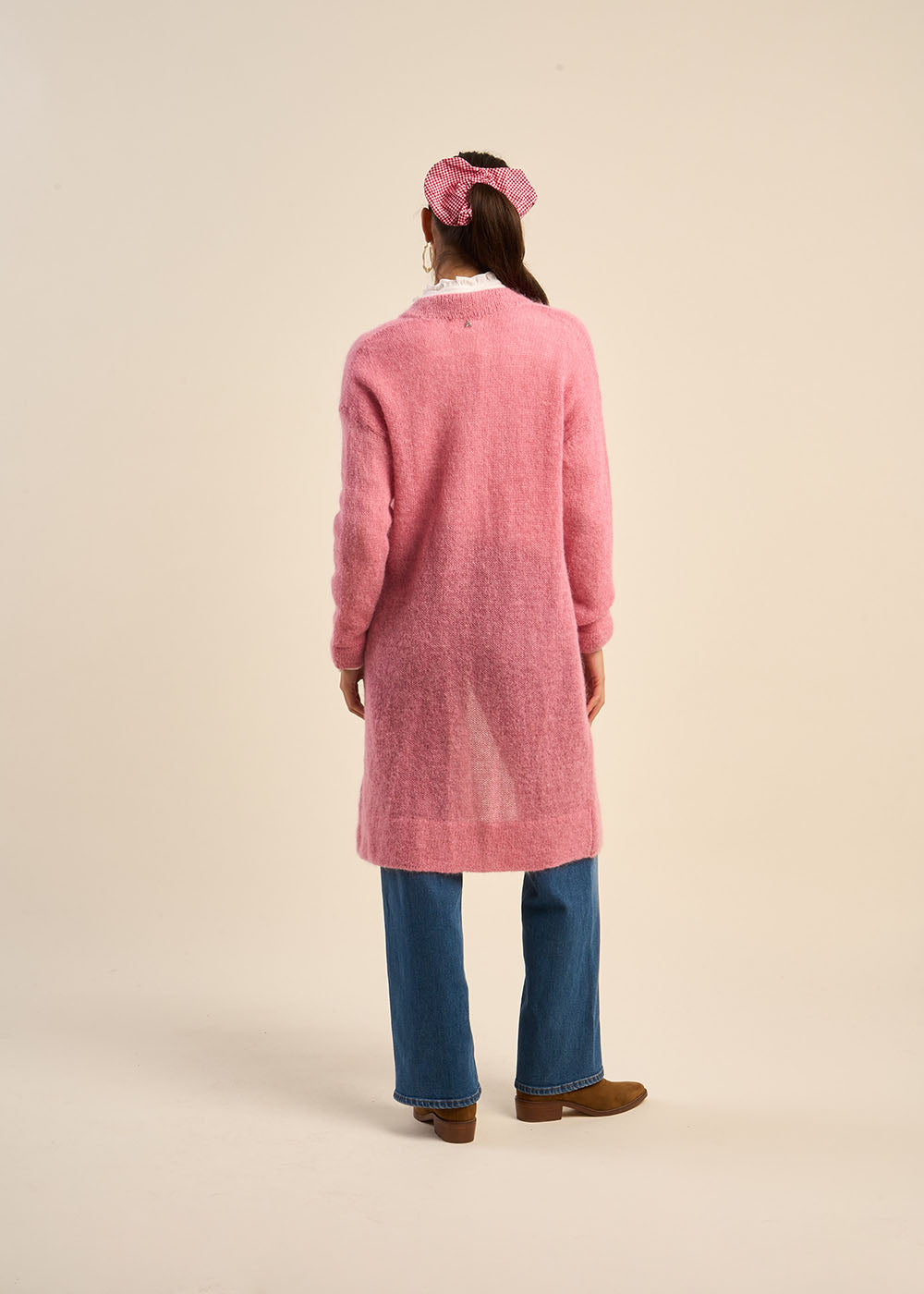 Mid-length open cardigan - Sud Express - 3 - Sud Express