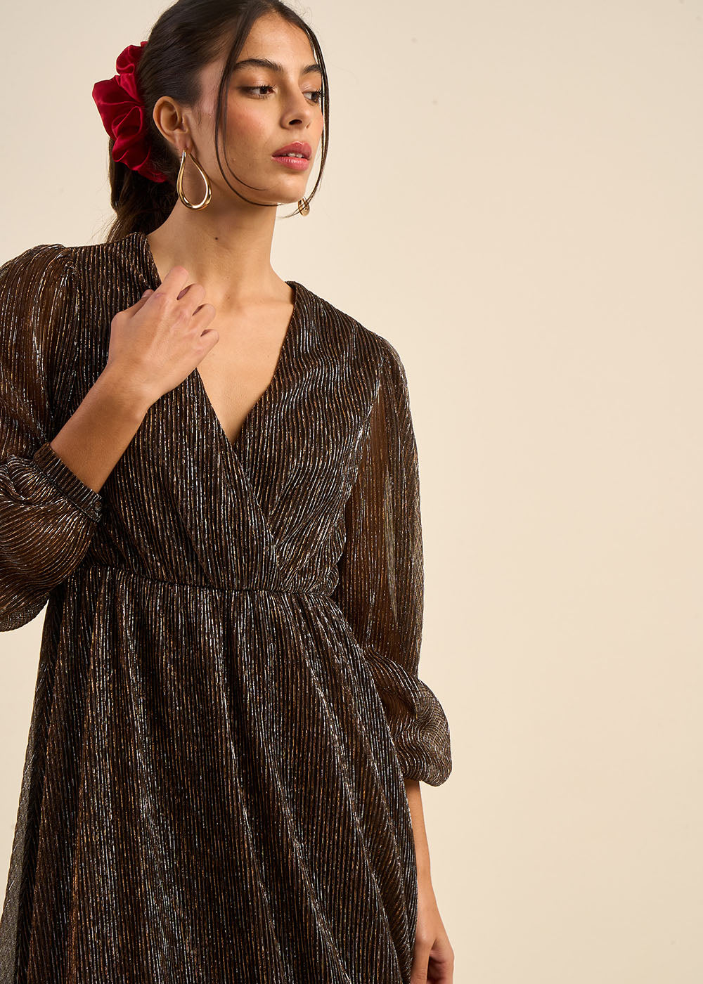 V-neck long dress - Sud Express - 6 - Sud Express