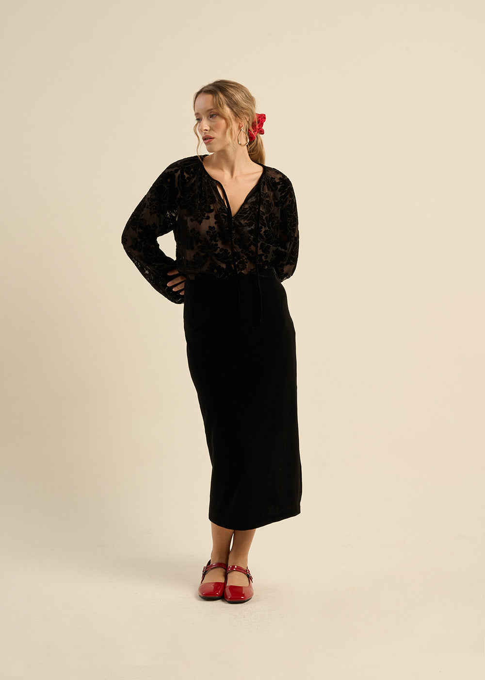 Long slit skirt - Sud Express - 5 - Sud Express