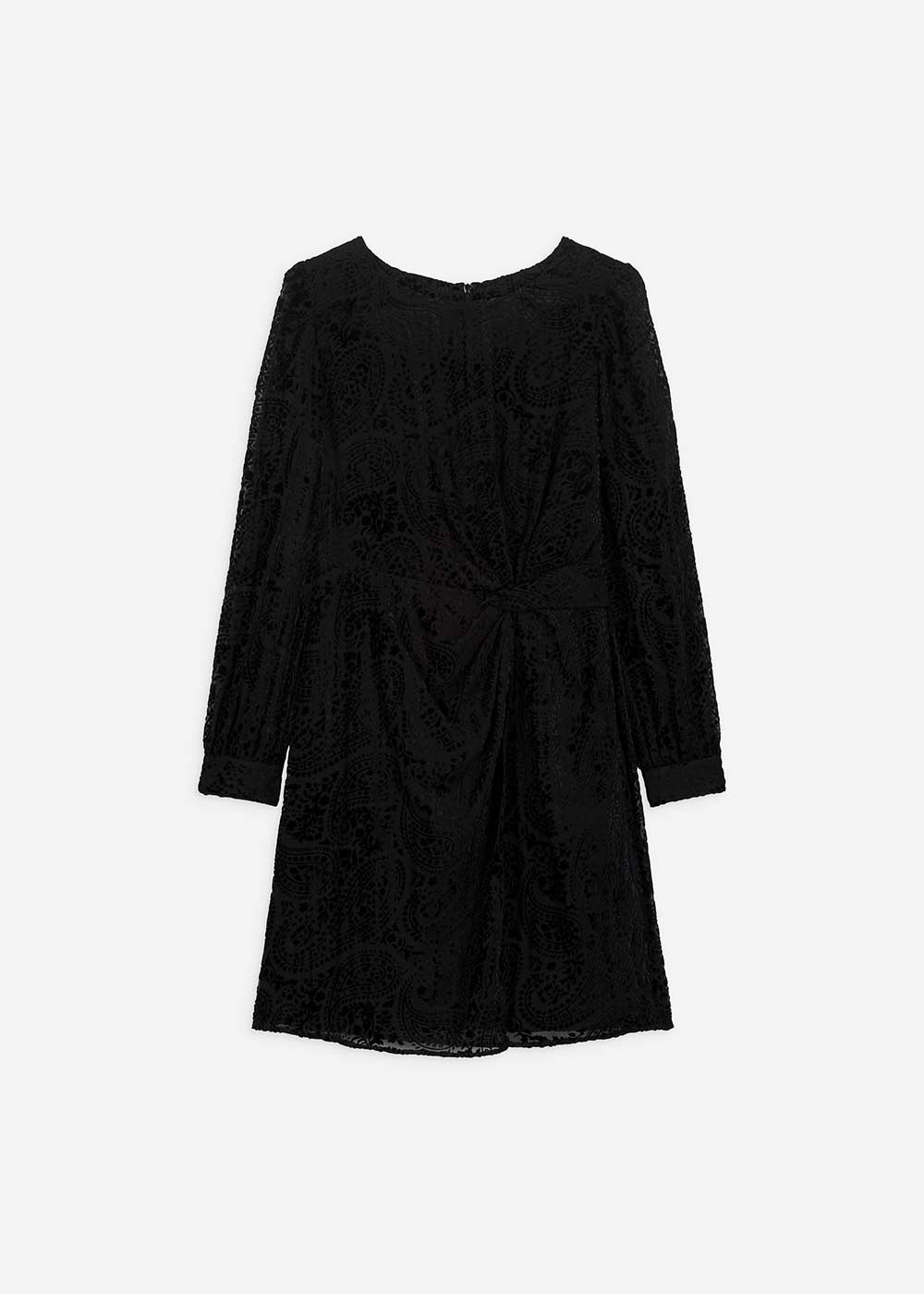 Round-neck velvet dress - Sud Express - 7 - Sud Express
