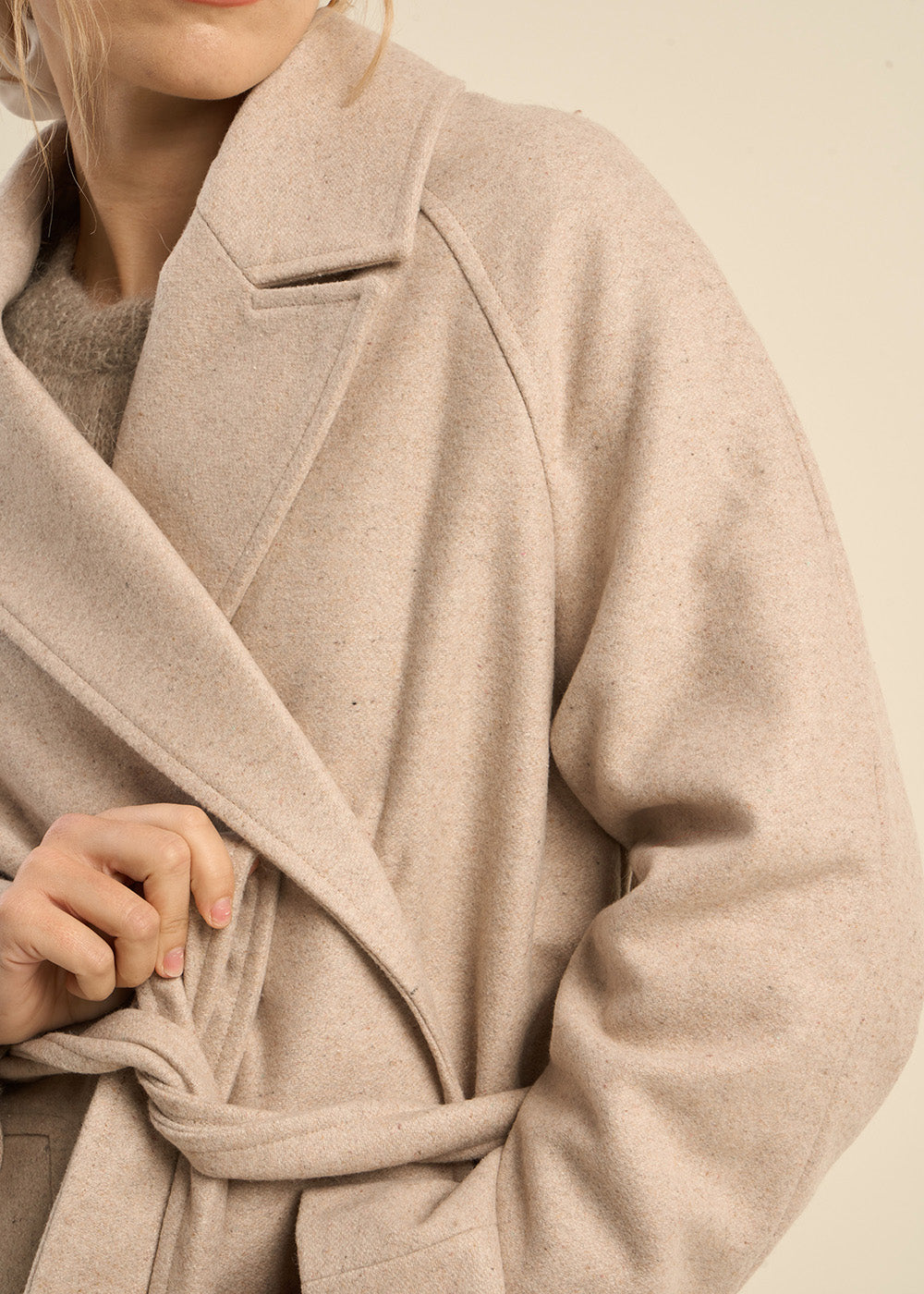 MIKOLA Long belted coat - 2 - Sud Express - Sud Express