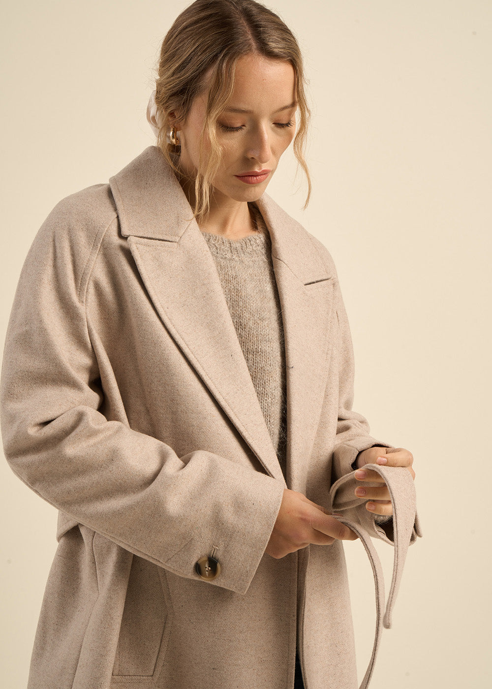 Long belted coat - Sud Express - 6 - Sud Express