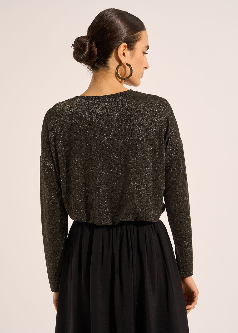 TIMONIA Long-sleeve t-shirt with shiny details - 3 - Sud Express - Sud Express