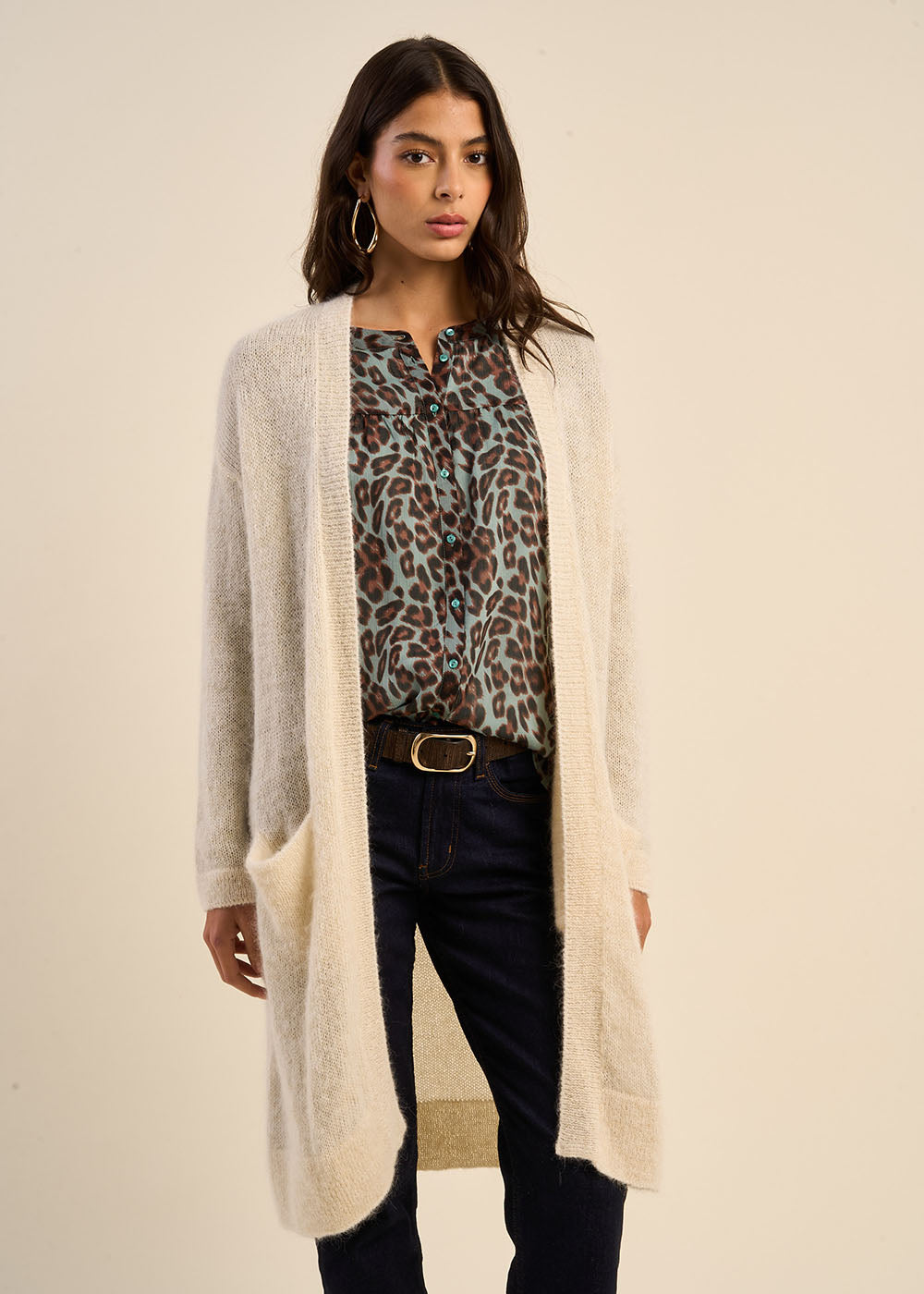 GARANCYAX Mid-length cardigan - 1 - Sud Express - Sud Express