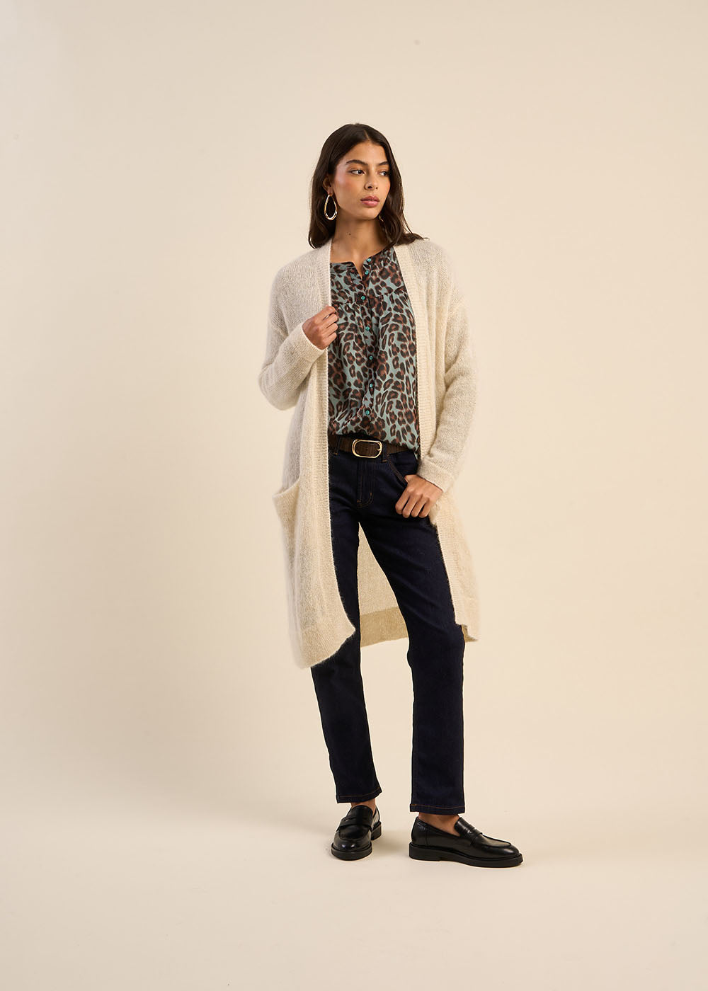 Mid-length cardigan - Sud Express - 5 - Sud Express