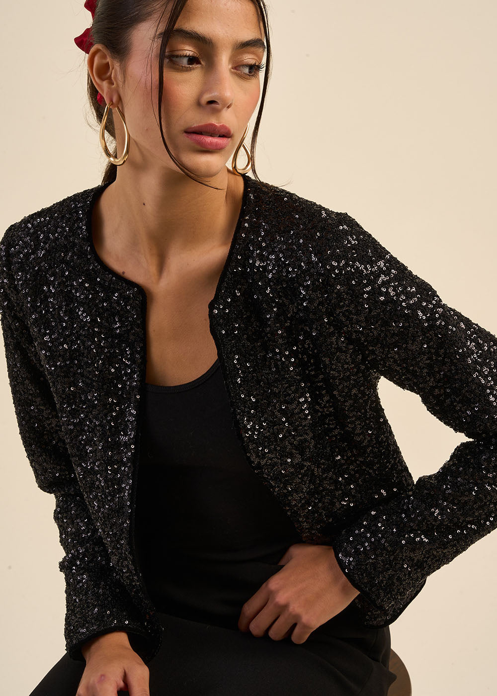 VAKINA Short sequin jacket - 1 - Sud Express - Sud Express