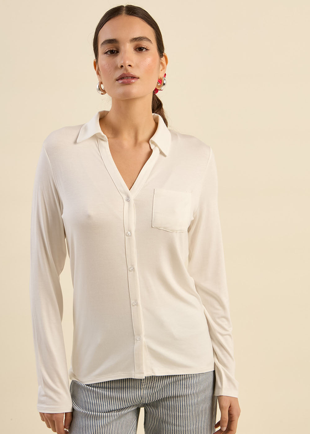 Long sleeve shirt collar t-shirt  - Sud Express - 6 - Sud Express