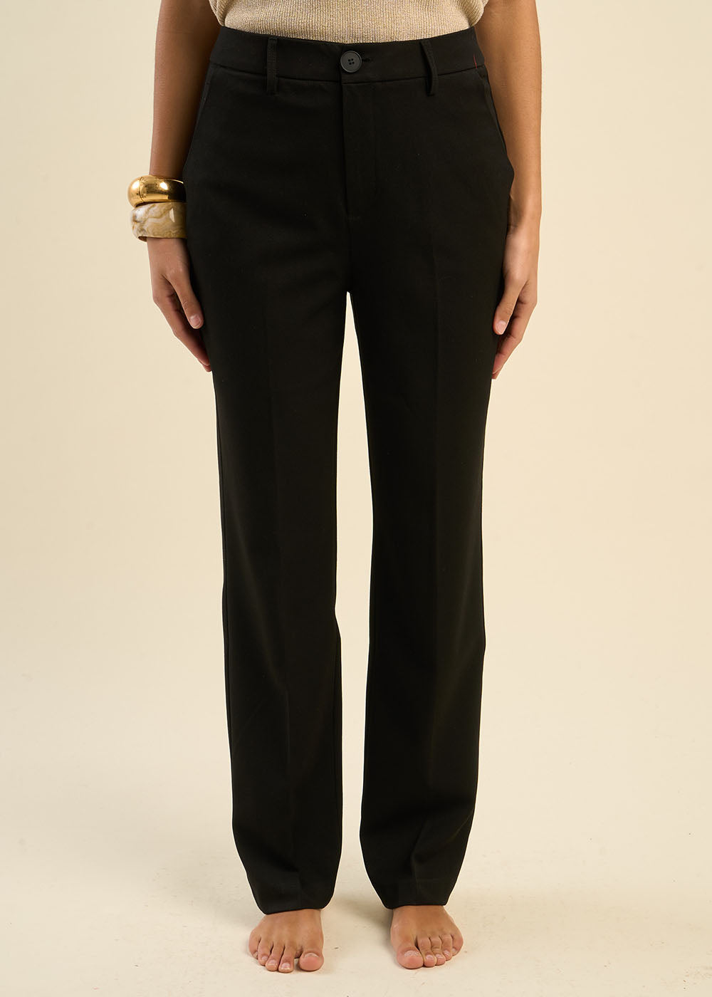 PEVA High-waisted suit pants - 3 - Sud Express - Sud Express