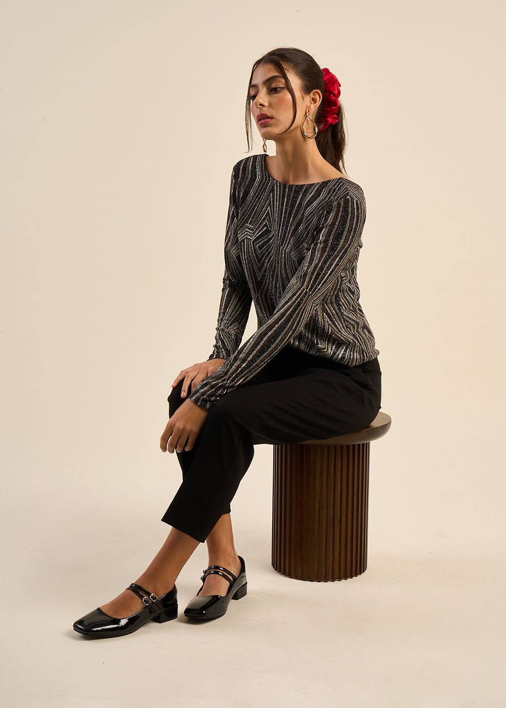 Elegant round-neck top - Sud Express - 6 - Sud Express