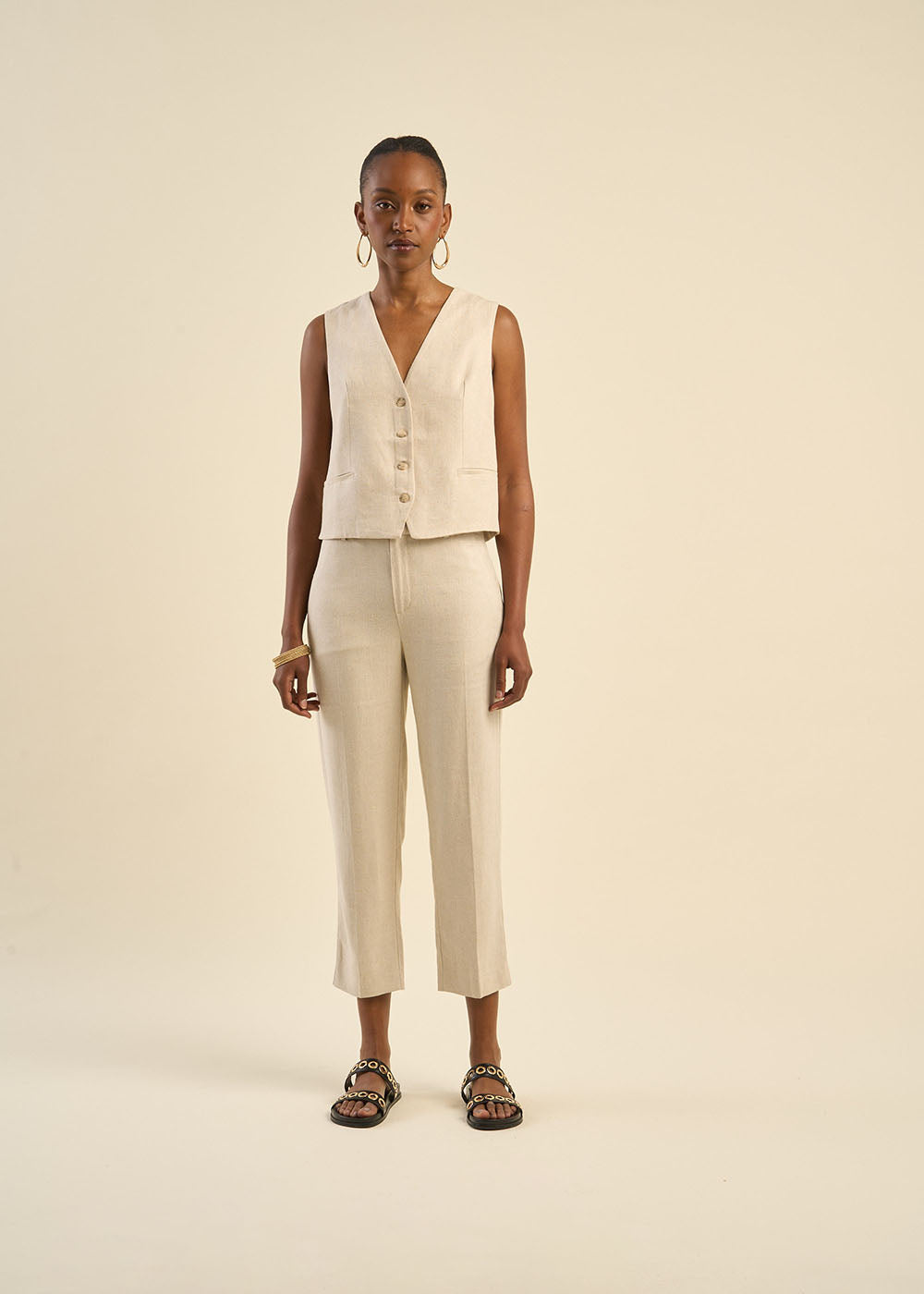 PISTALI 7/8 carrot trousers - 1 - Sud Express - Sud Express