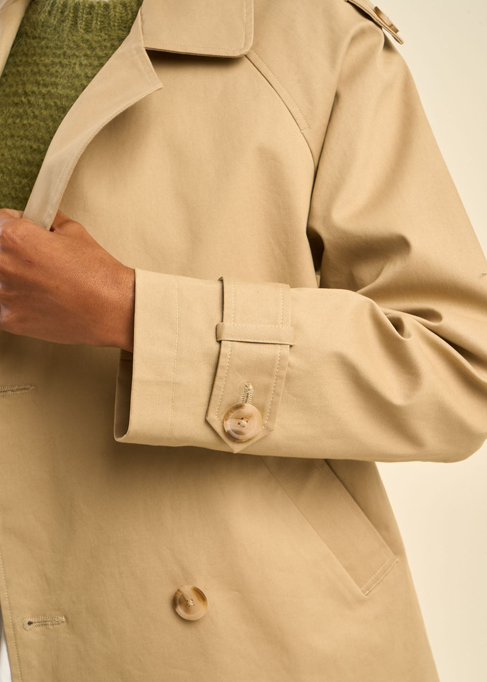 VANELO Short double-breasted trench coat - 2 - Sud Express - Sud Express