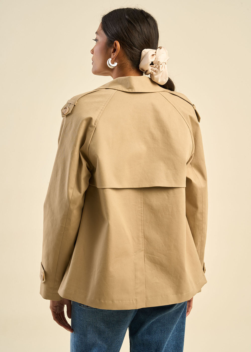 VANELO Short double-breasted trench coat - 3 - Sud Express - Sud Express