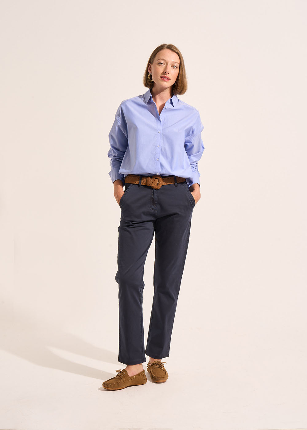 PAKUMI Low-rise chino trousers - 1 - Sud Express - Sud Express