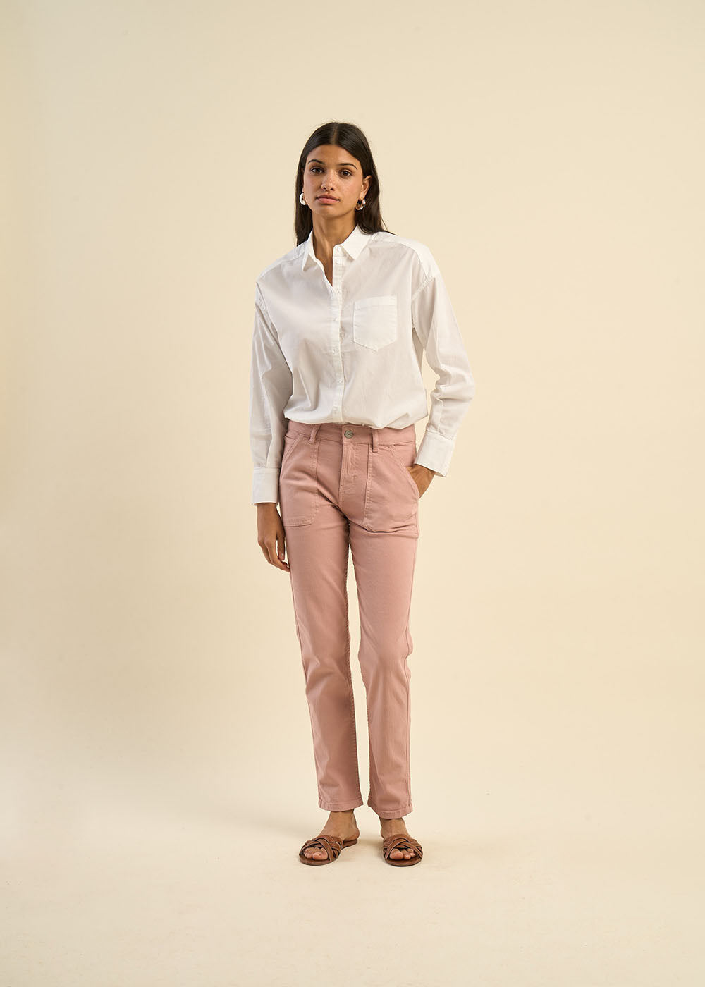 PERAC Cotton canvas trousers - 1 - Sud Express - Sud Express
