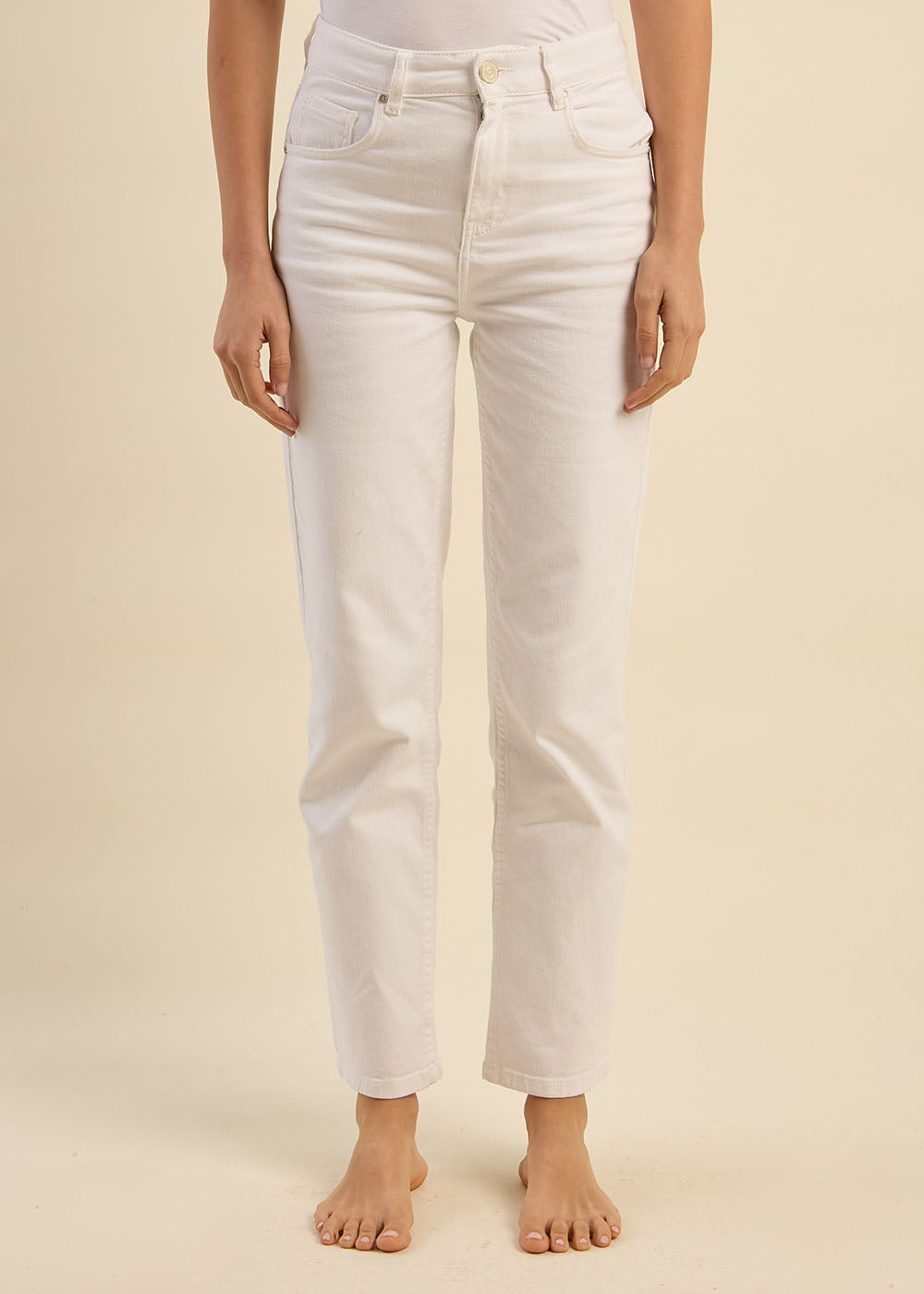 DEBBY Five-pocket high-waisted jeans - 2 - Sud Express - Sud Express