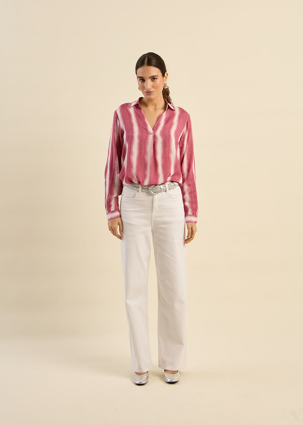 High-waisted wide-leg jeans - Sud Express - 1 - Sud Express