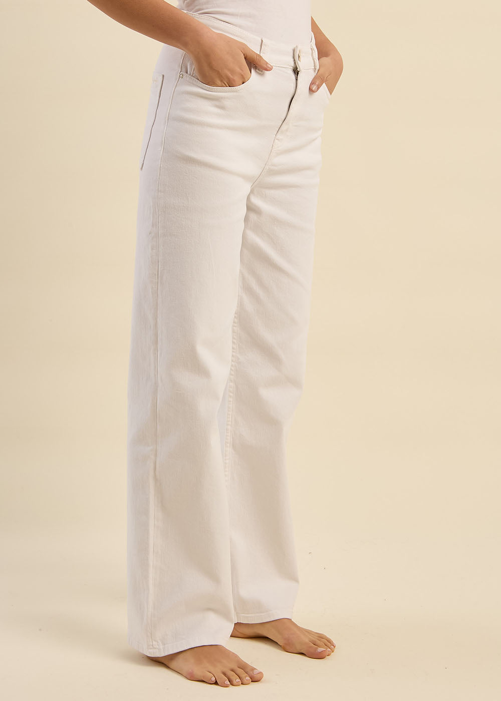 High-waisted wide-leg jeans - Sud Express - 5 - Sud Express