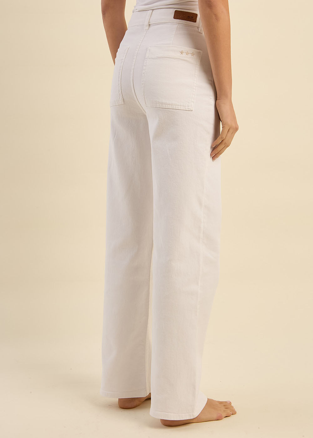 High-waisted wide-leg jeans - Sud Express - 7 - Sud Express