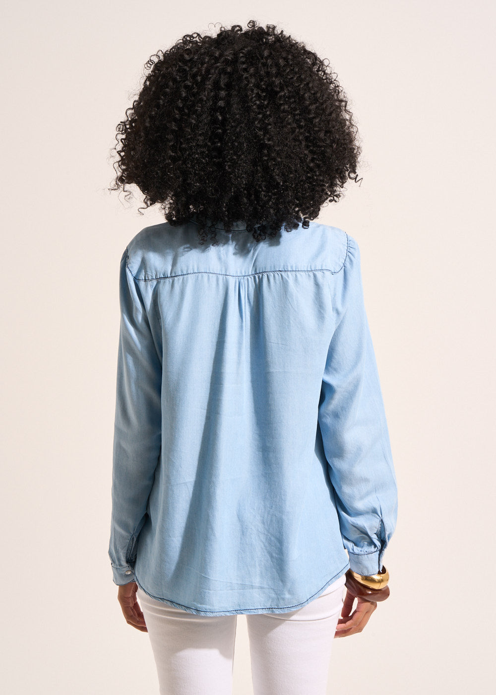 Denim blouse - Sud Express - 3 - Sud Express