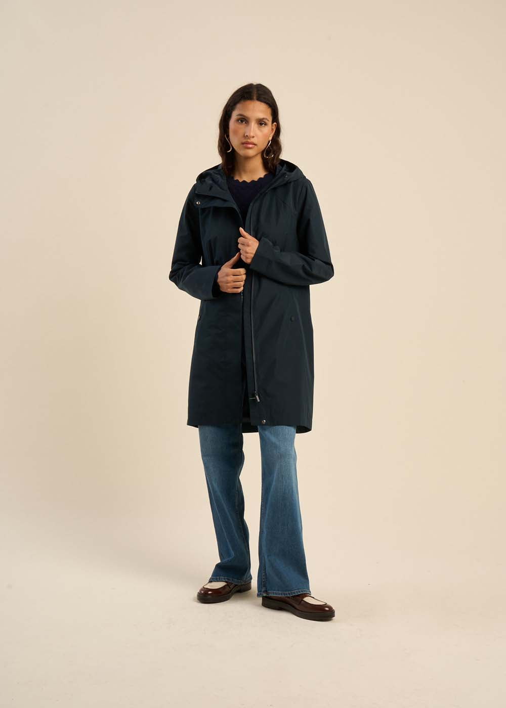 Water-repellent mackintosh with zip - Sud Express - 1 - Sud Express