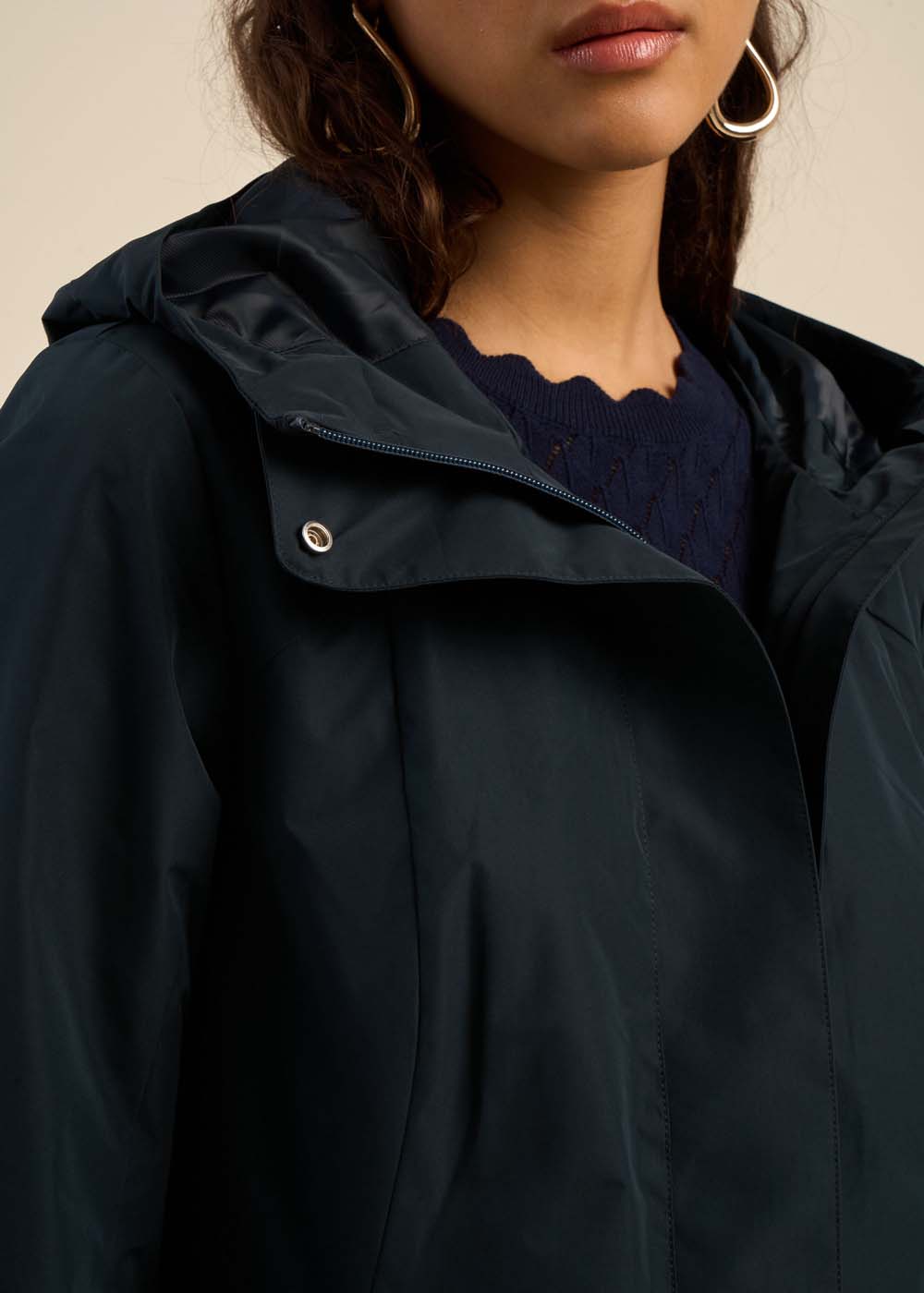 Water-repellent mackintosh with zip - Sud Express - 2 - Sud Express