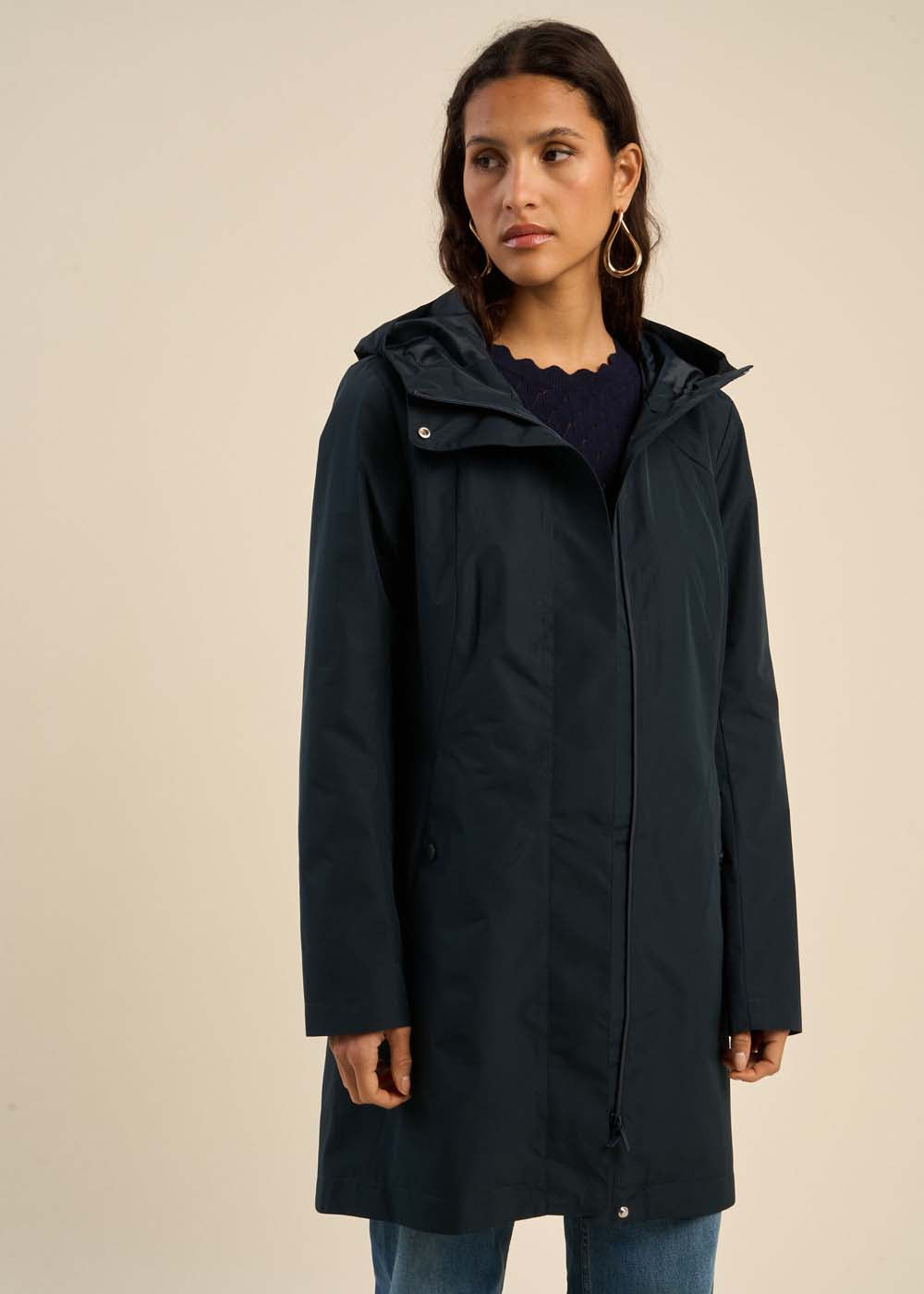 Water-repellent mackintosh with zip - Sud Express - 5 - Sud Express