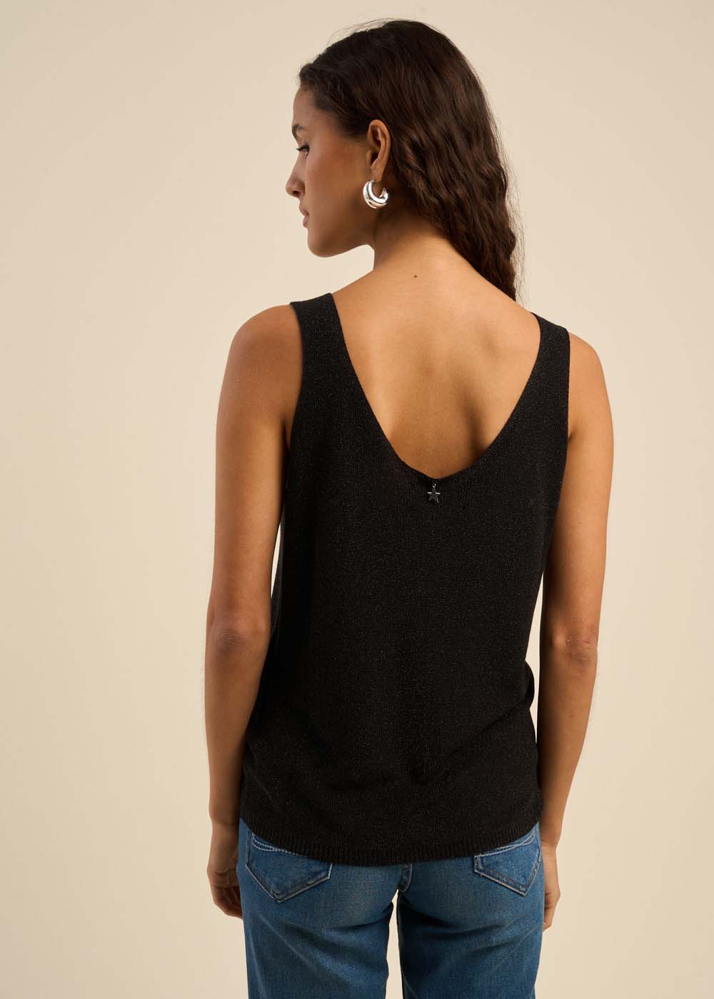 DIBBA Sparkling knit tank top - 3 - Sud Express - Sud Express