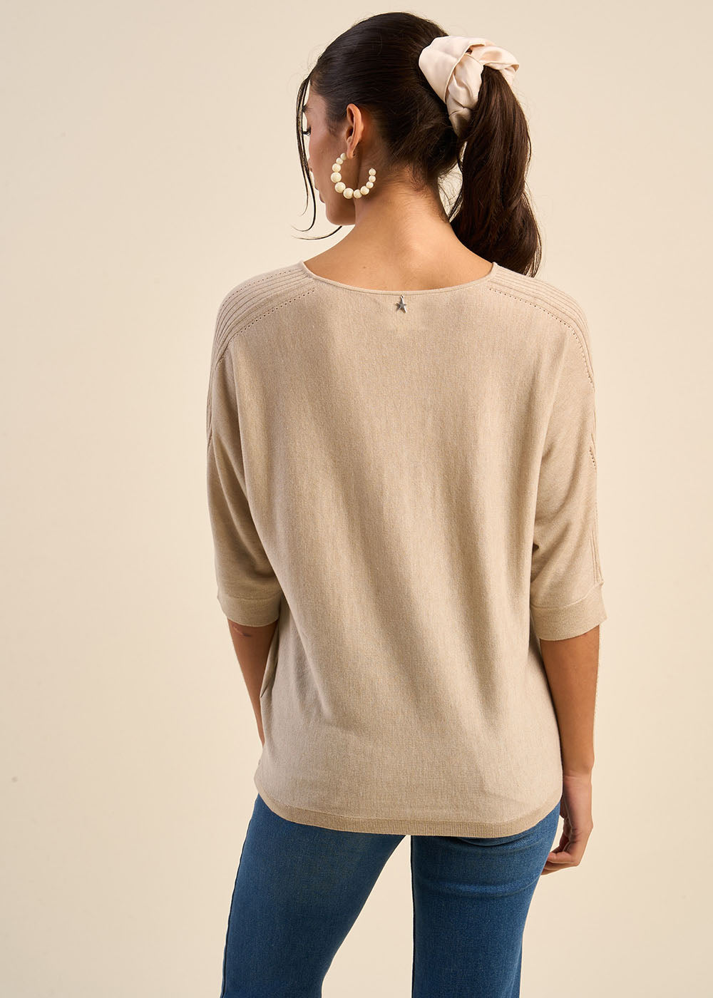 MARILOUIS Oversized jumper with bat sleeves  - 3 - Sud Express - Sud Express