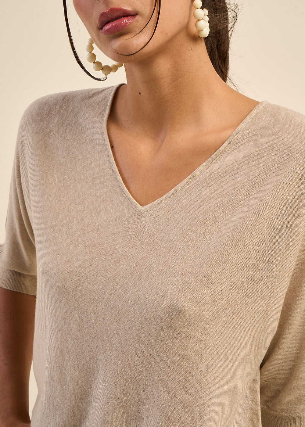 MARILOUIS Oversized jumper with bat sleeves  - 4 - Sud Express - Sud Express