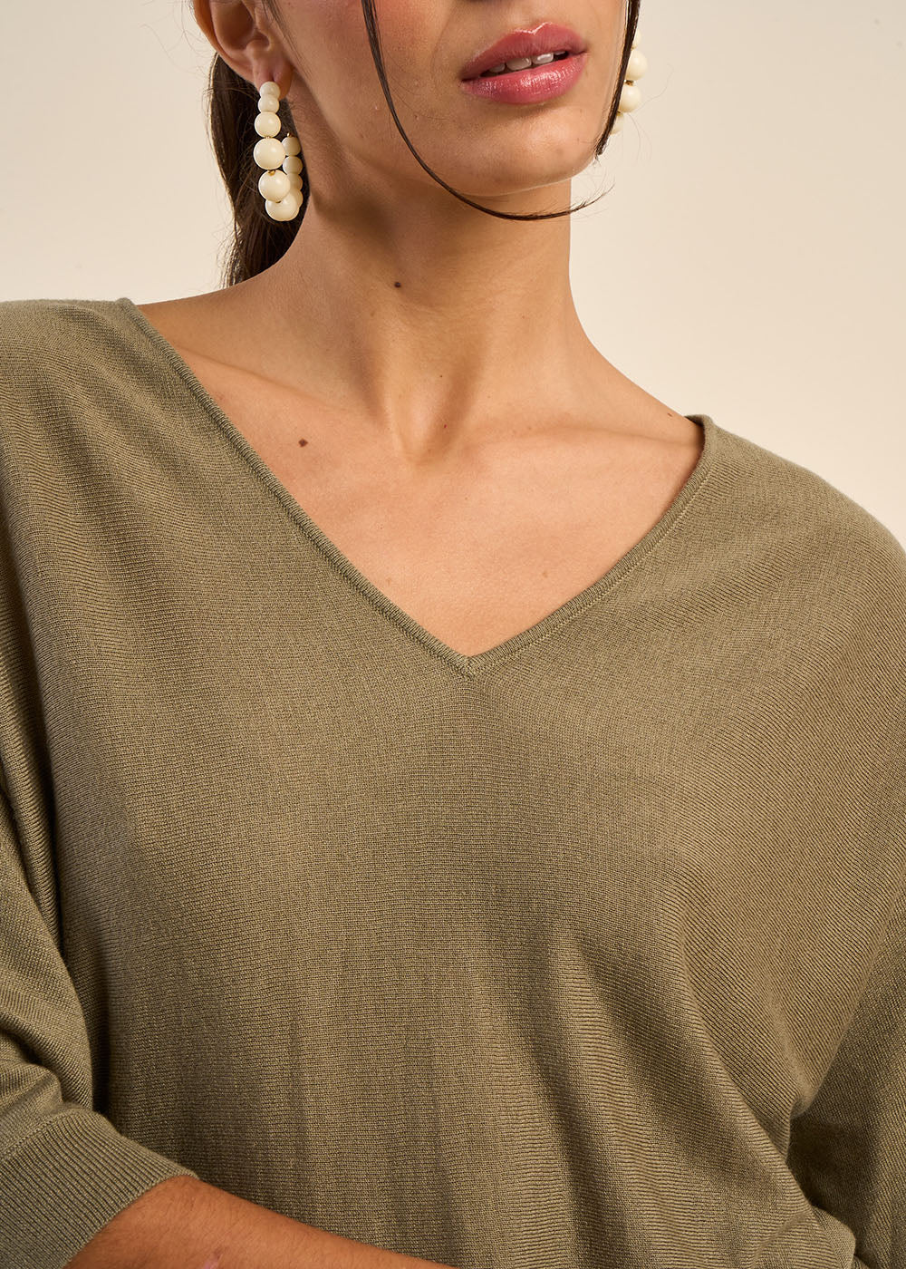 MARILOUIS Oversized jumper with bat sleeves  - 2 - Sud Express - Sud Express