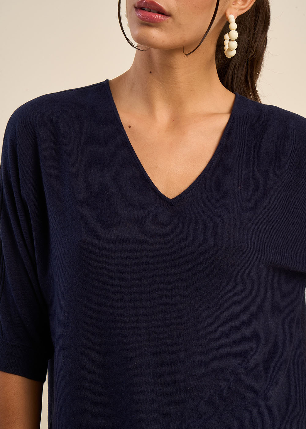 MARILOUIS Oversized jumper with bat sleeves  - 2 - Sud Express - Sud Express