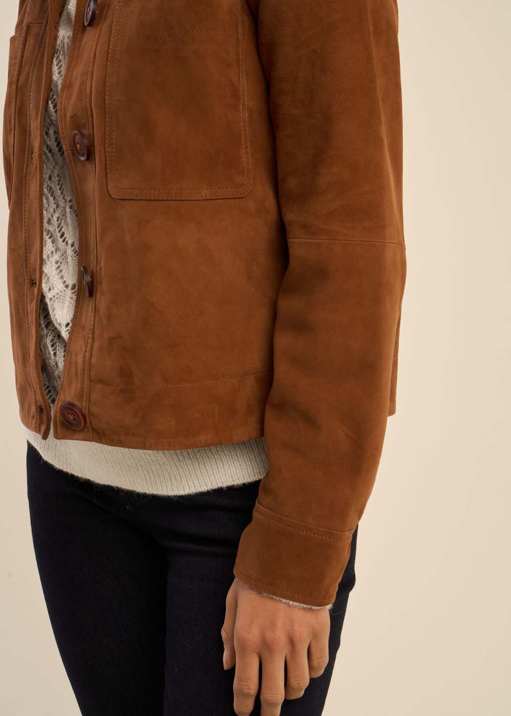 VUA Suede overshirt jacket - 4 - Sud Express - Sud Express