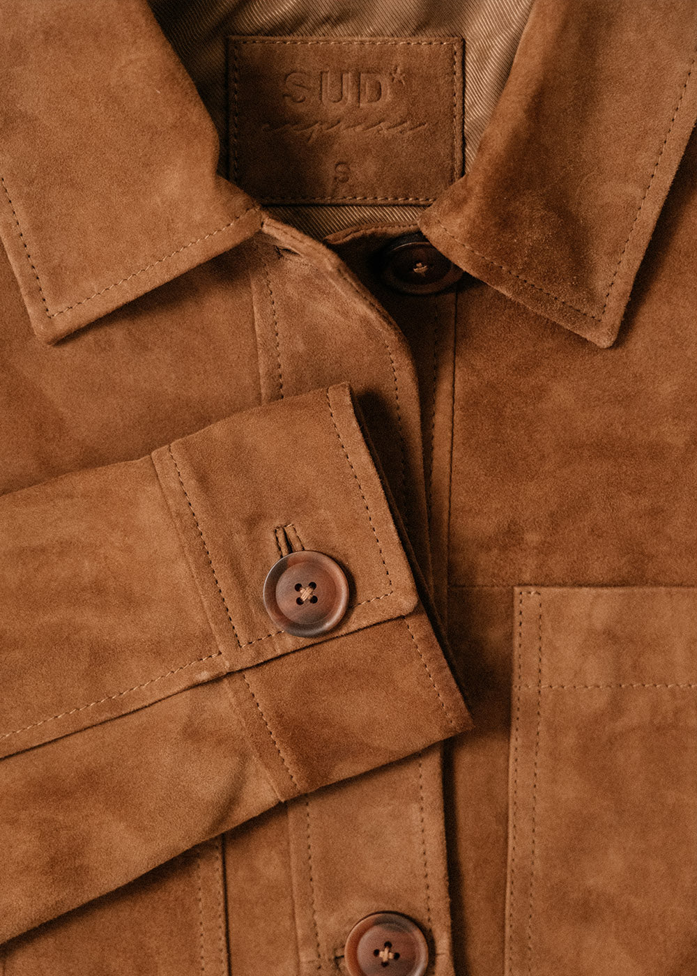 Suede overshirt jacket - Sud Express - 6 - Sud Express