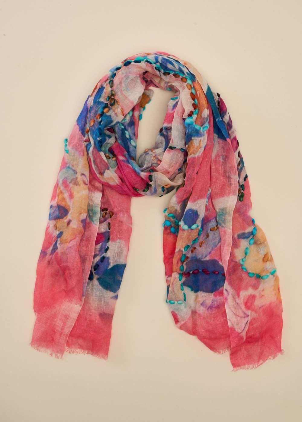 EVIN Multicoloured printed scarf - 2 - Sud Express - Sud Express