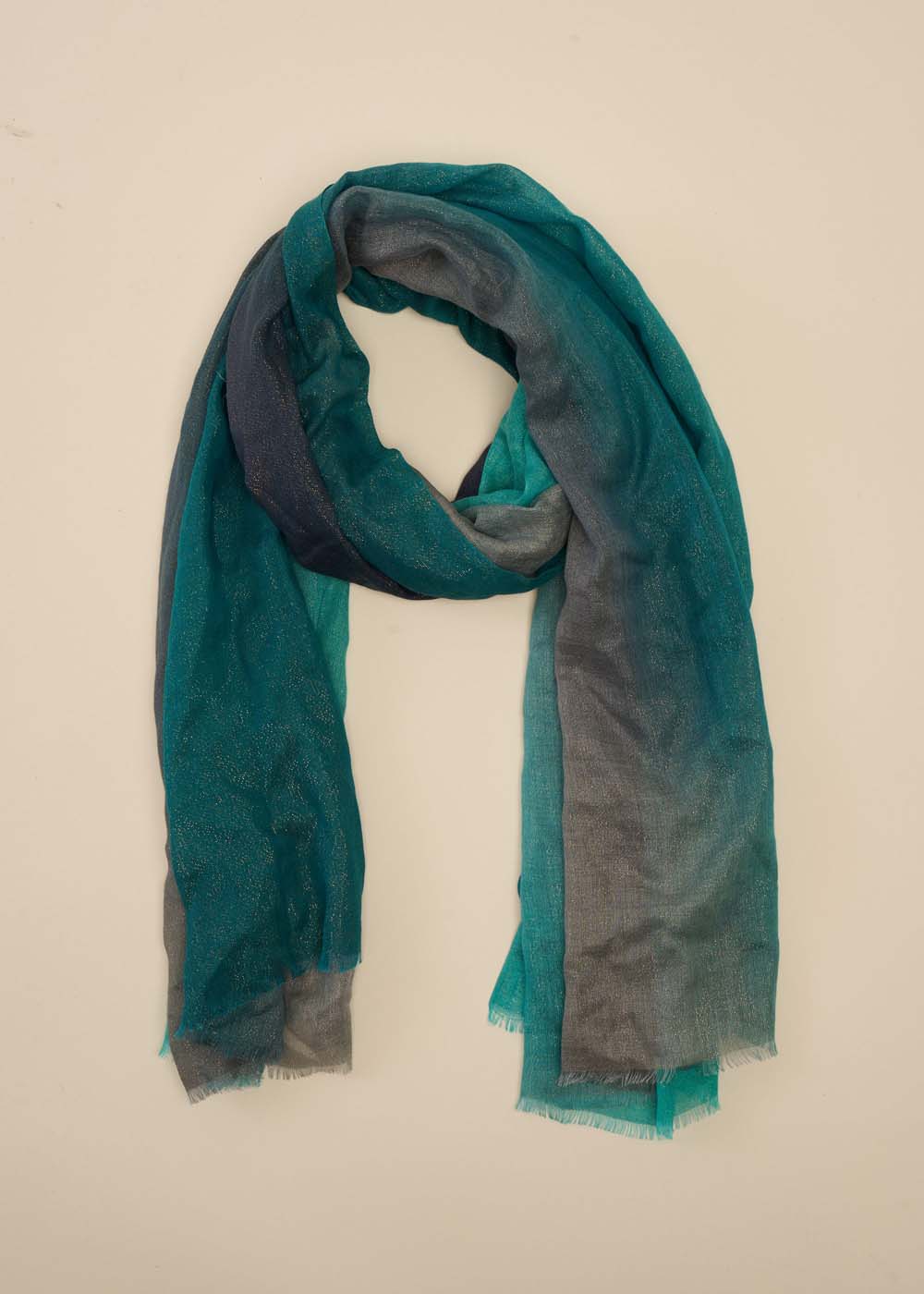 ELVISA Gradient scarf with glitter - 2 - Sud Express - Sud Express