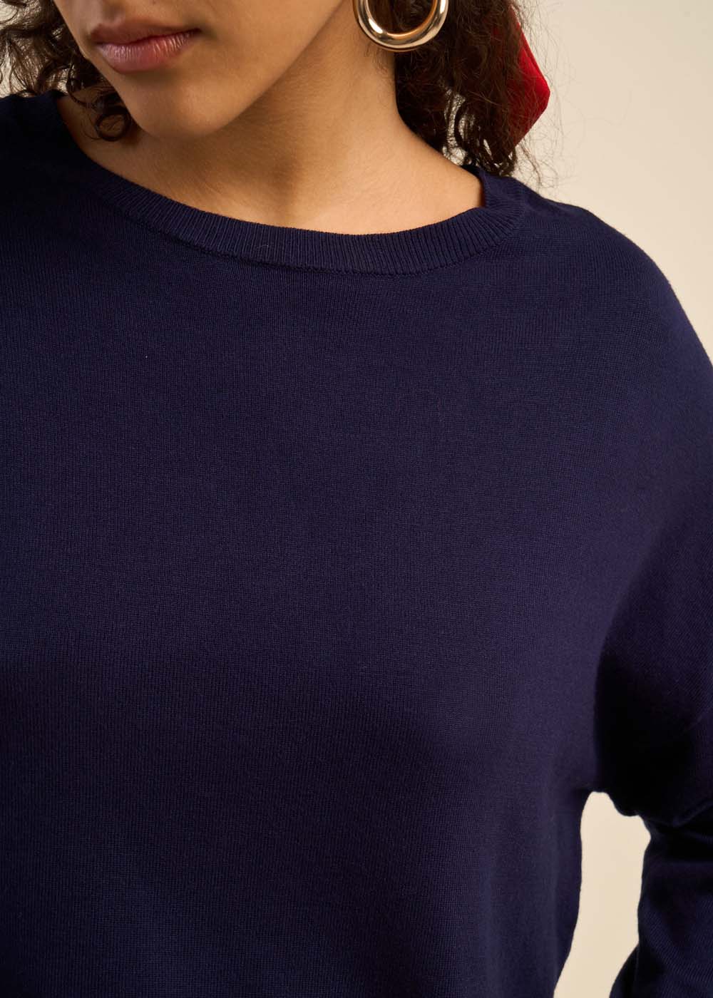 MONANOU Solid Boat-Neck Sweater - 2 - Sud Express - Sud Express