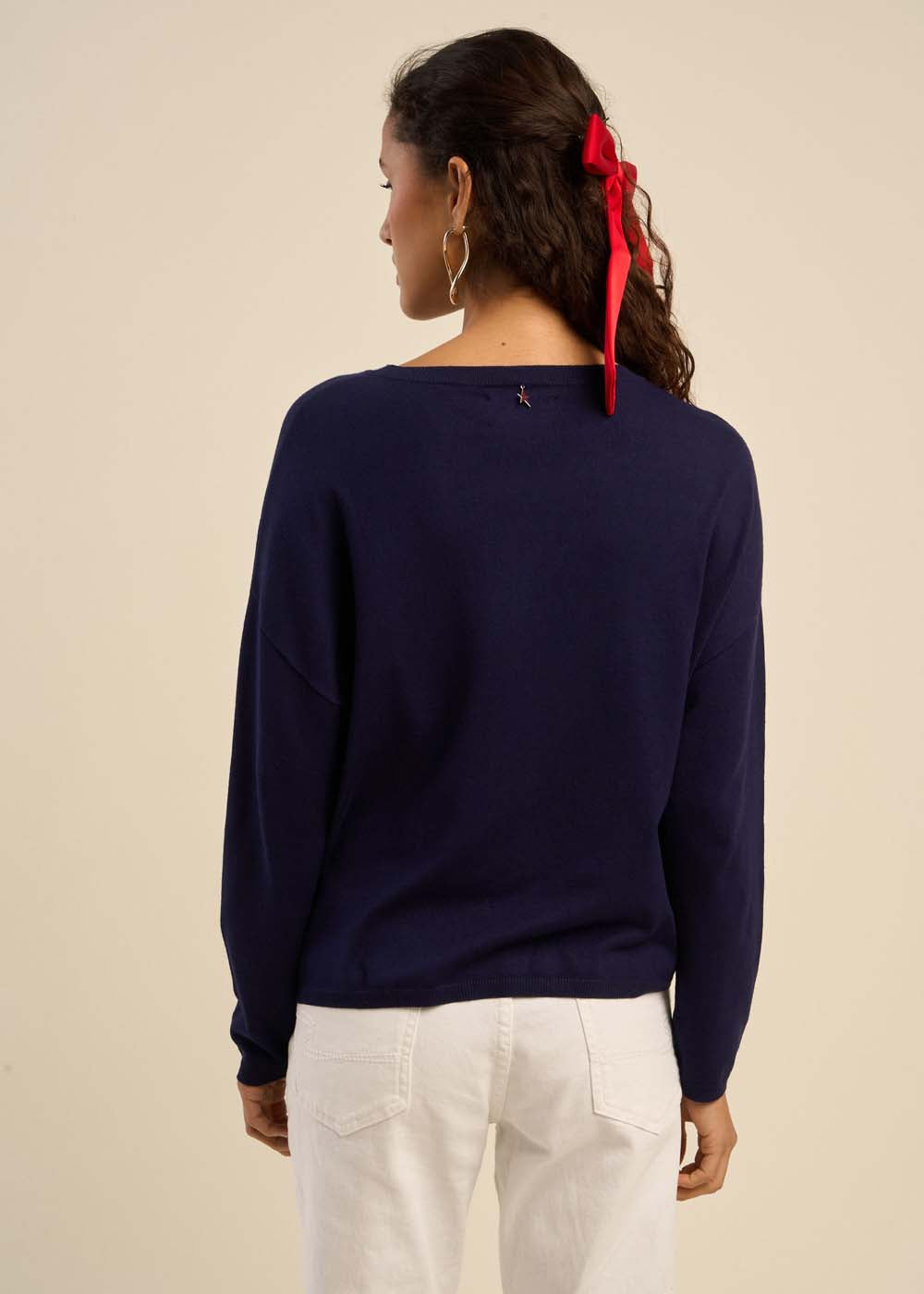 MONANOU Solid Boat-Neck Sweater - 3 - Sud Express - Sud Express